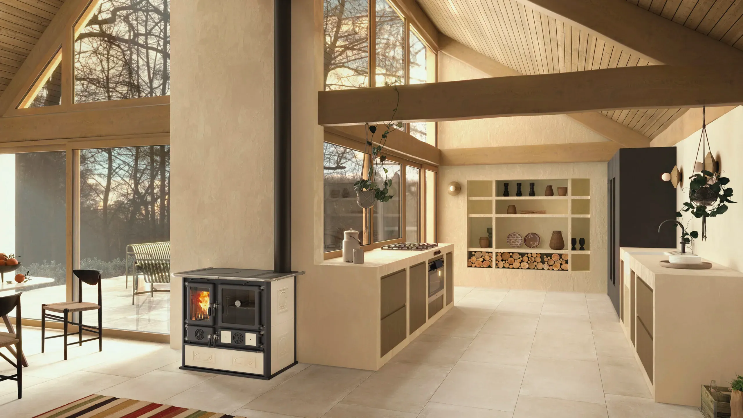 La Nordica‑Extraflame ROSA VST.16 CERAMICA