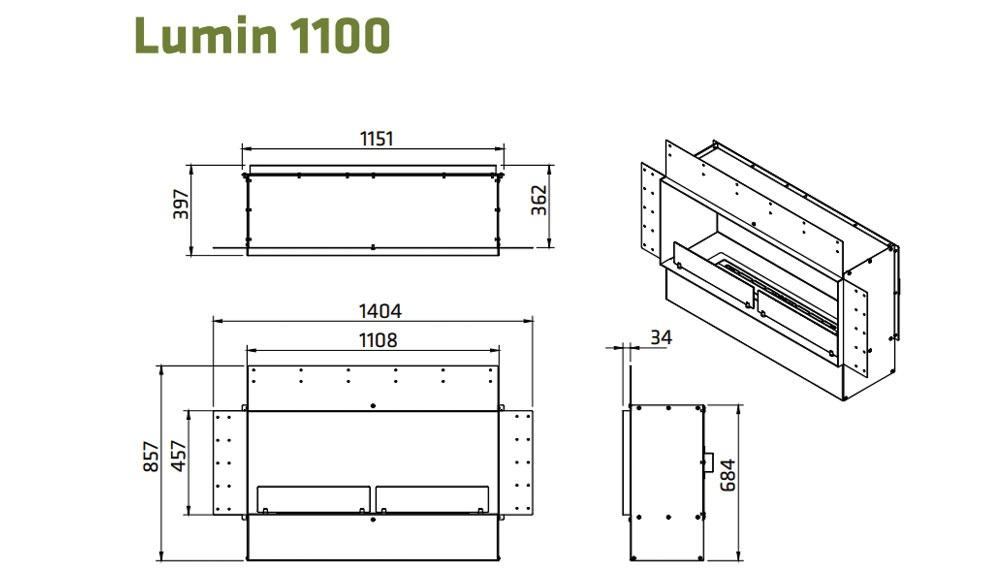 Zetalinea Inserto Bioetanolo Lumin 1100 - immagine 3